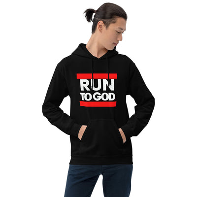 Men Run to God Unisex Hoodie