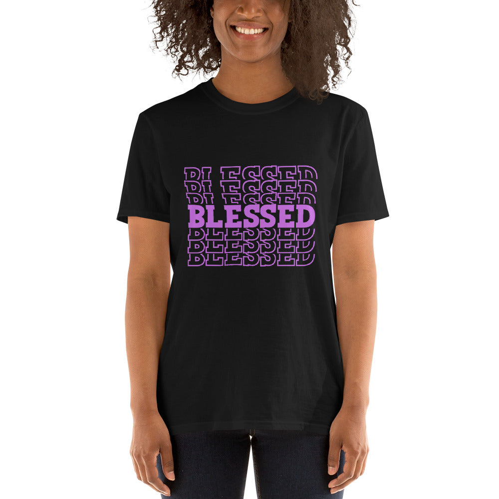 Blessed Purple Short-Sleeve Unisex T-Shirt