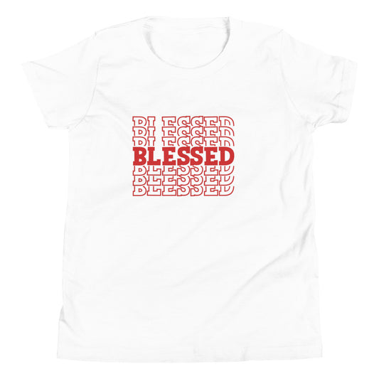 Red Blessed Youth Short Sleeve T-Shirt