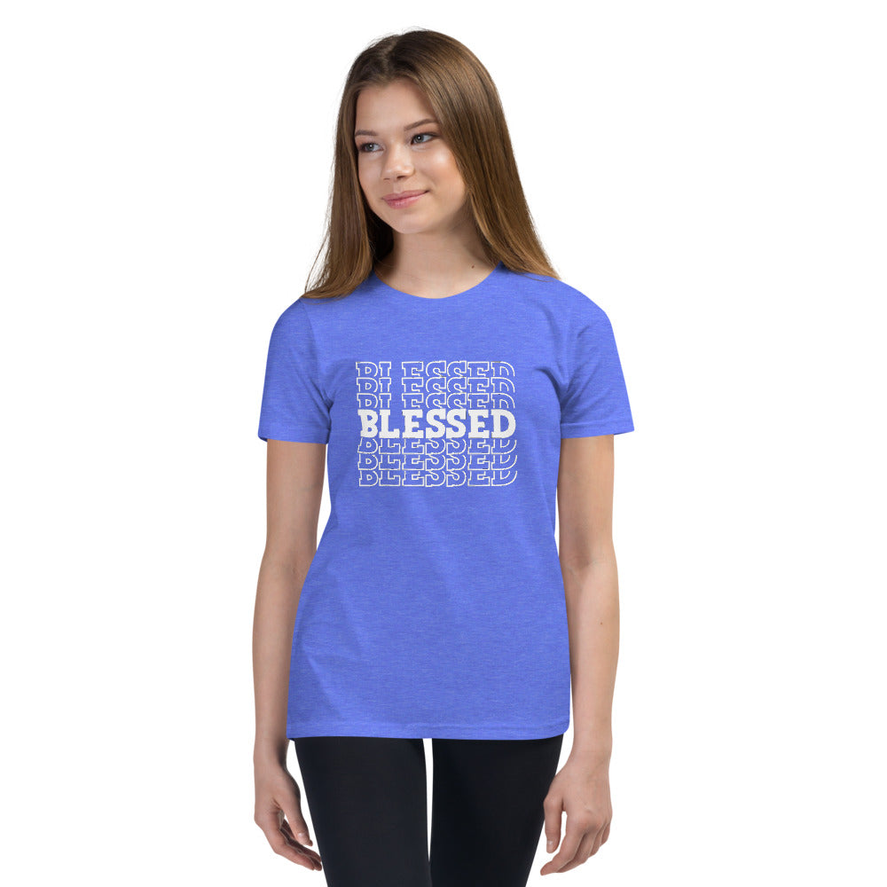 White Blessed Youth Short Sleeve T-Shirt