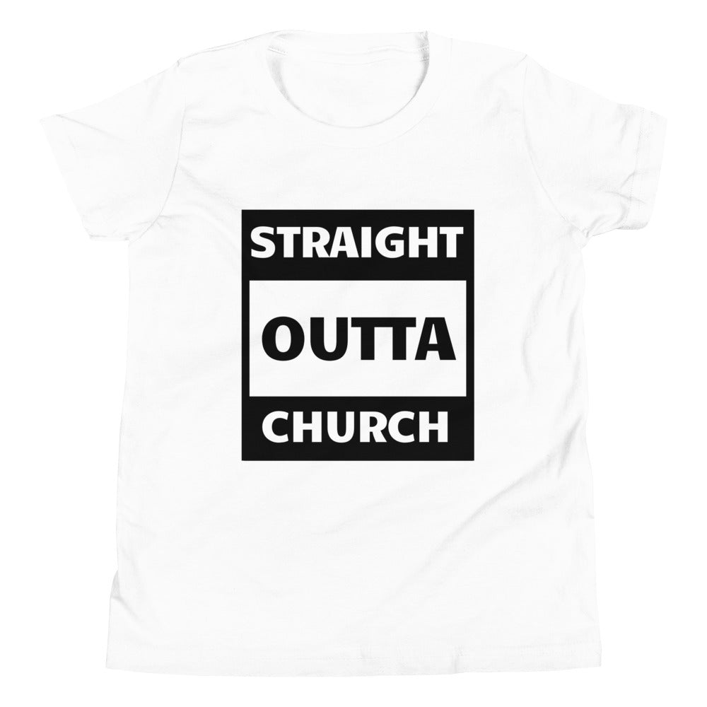 Straight Outta Church Youth Short Sleeve T-Shirt