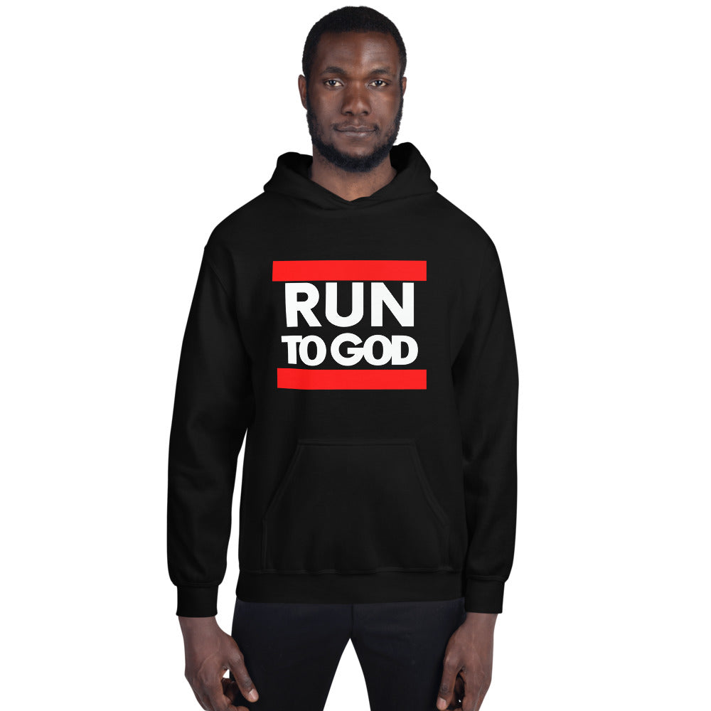 Men Run to God Unisex Hoodie