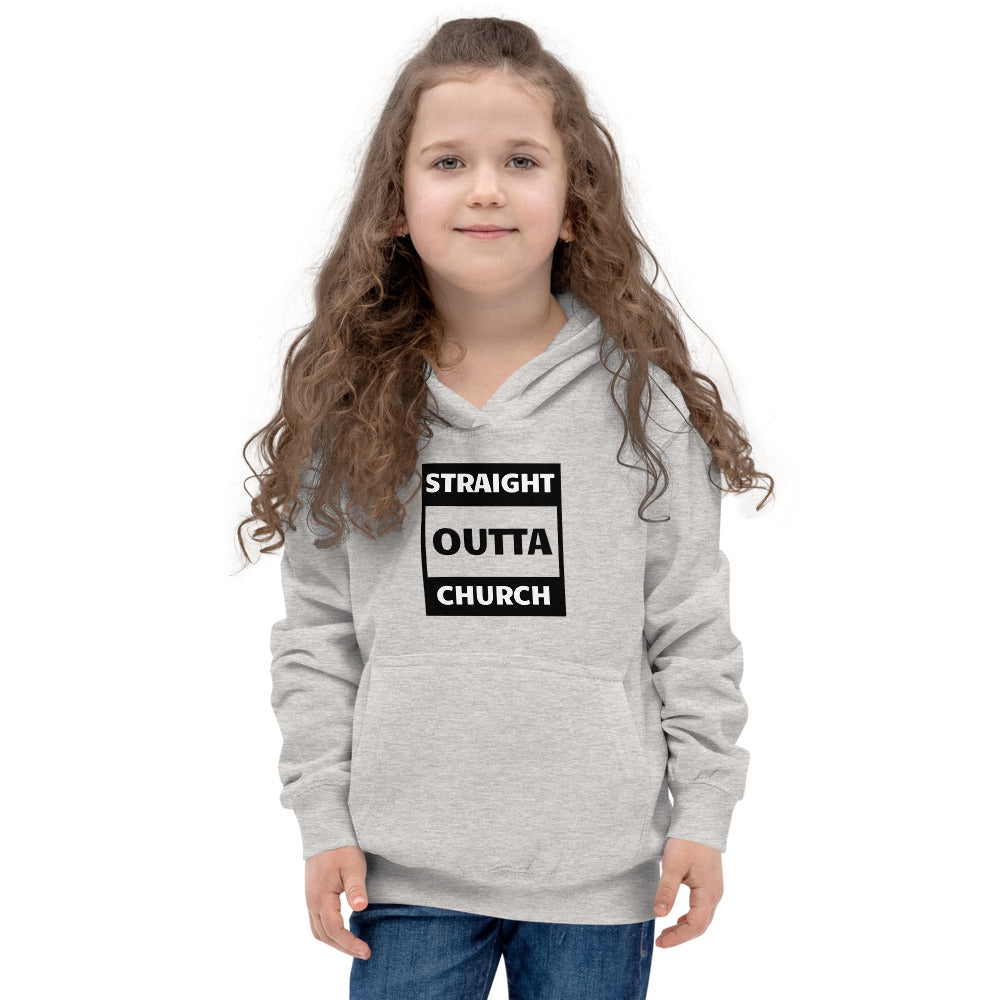 Straight Outta Church Kids Hoodie