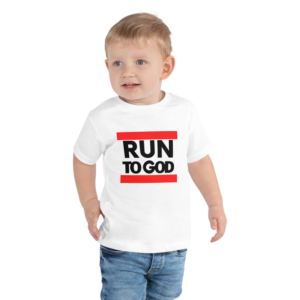 Black Run Toddler Short Sleeve Tee