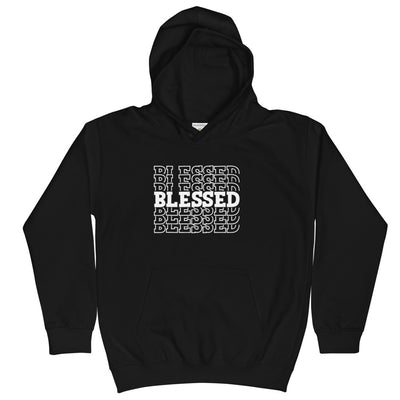 White Blessed Kids Hoodie