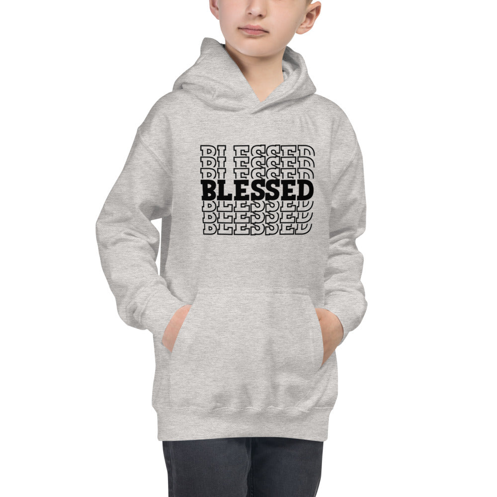 Black Blessed Kids Hoodie