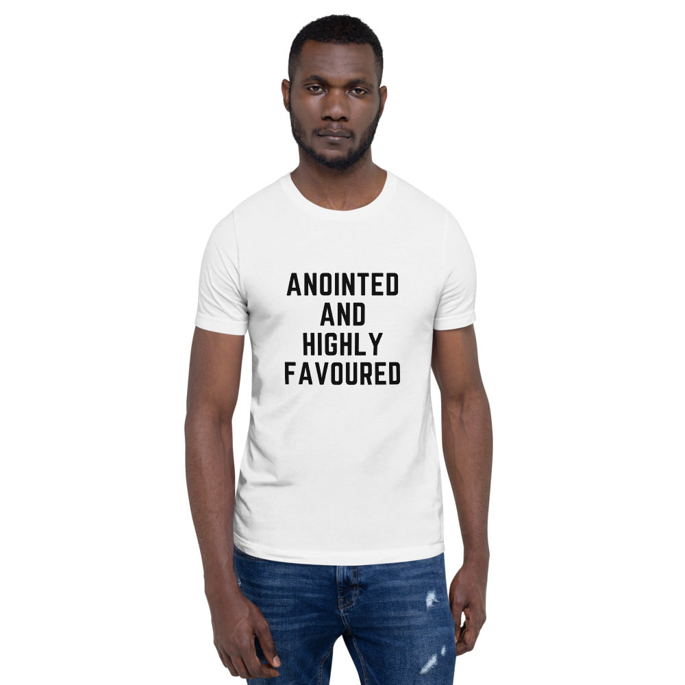 Anointed and Highly Favoured Short-Sleeve Unisex T-Shirt