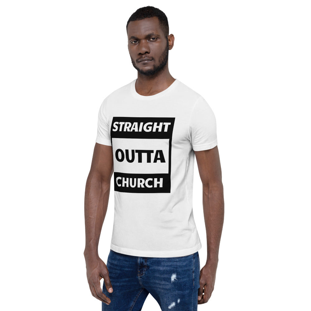 Straight Outta Church Men Short-Sleeve Unisex T-Shirt