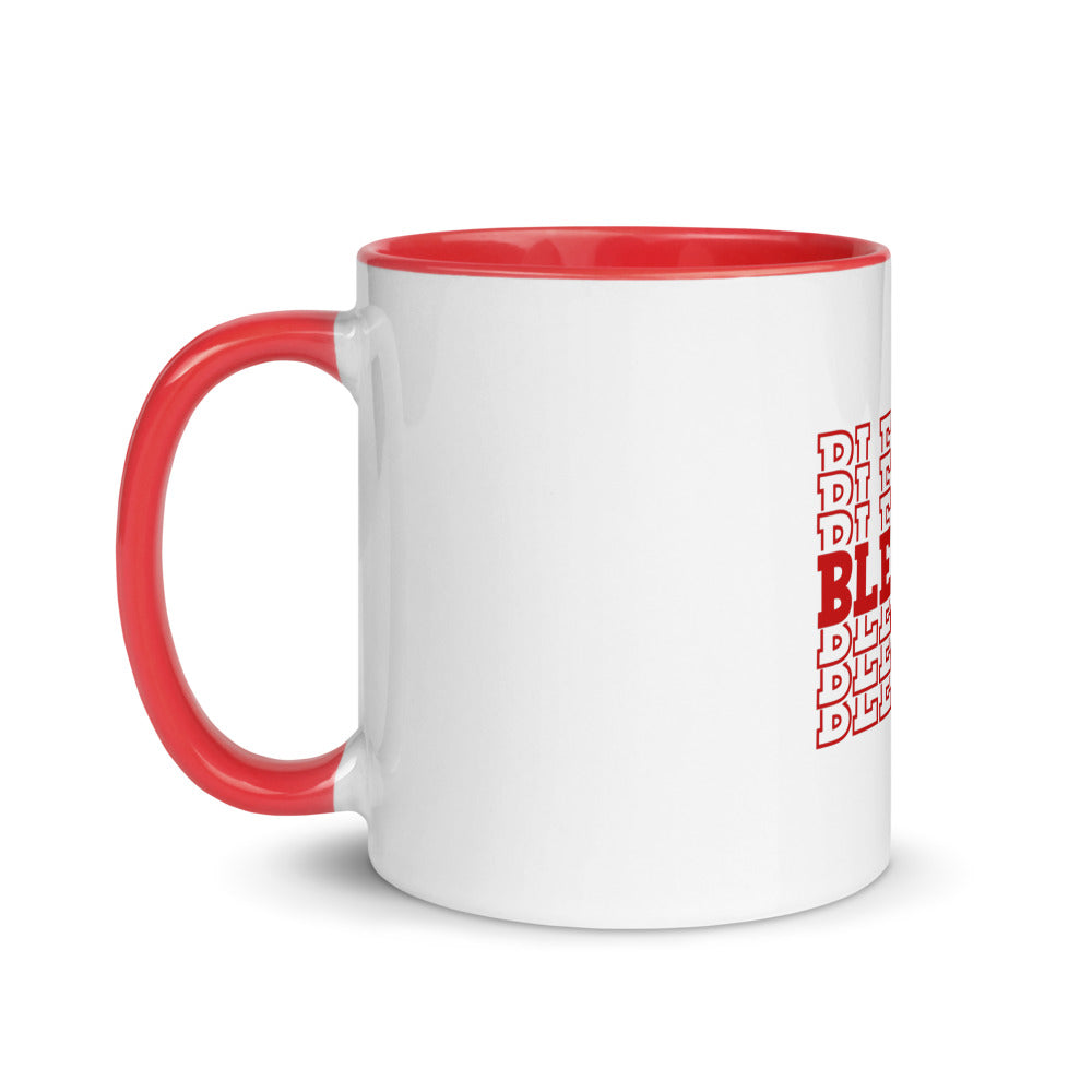 Red Blessed Mug with Color Inside