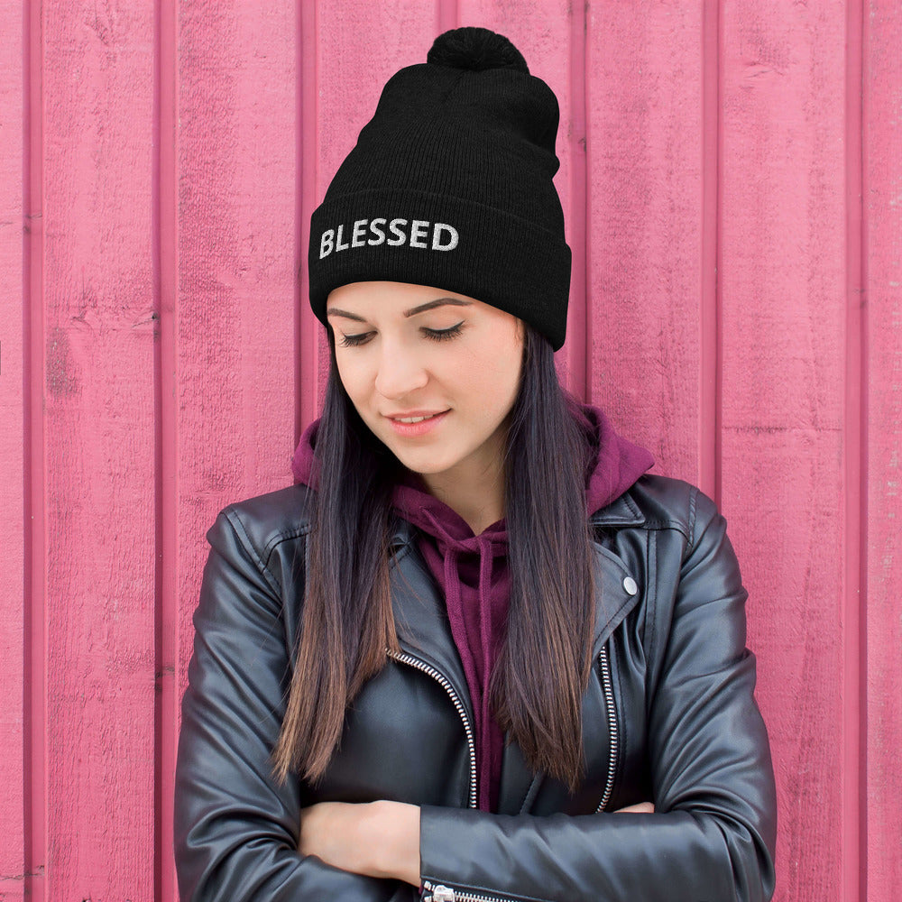 Blessed Pom-Pom Beanie