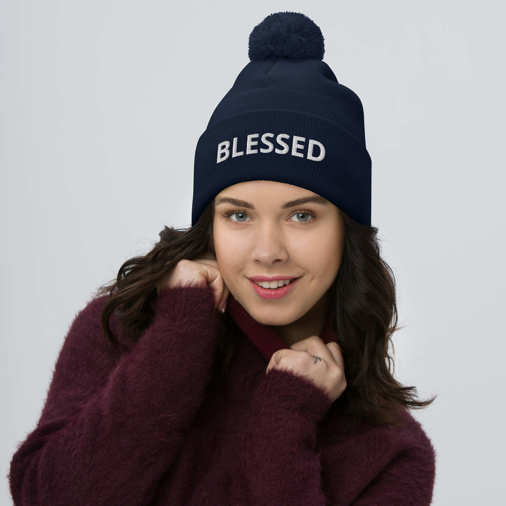 Blessed Pom-Pom Beanie