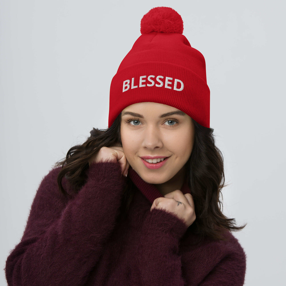 Blessed Pom-Pom Beanie